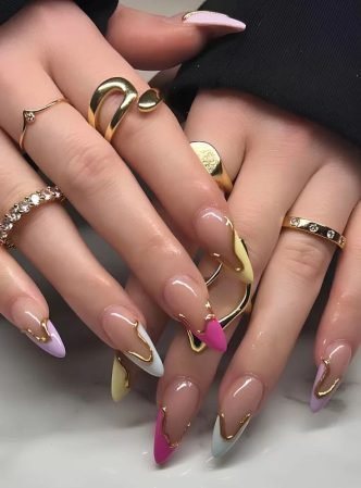25 Cute And Colorful French Tip Nails To Copy Now